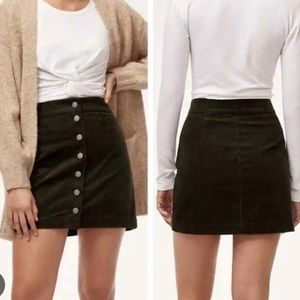 Wilfred Free People Mini Corduroy skirt
